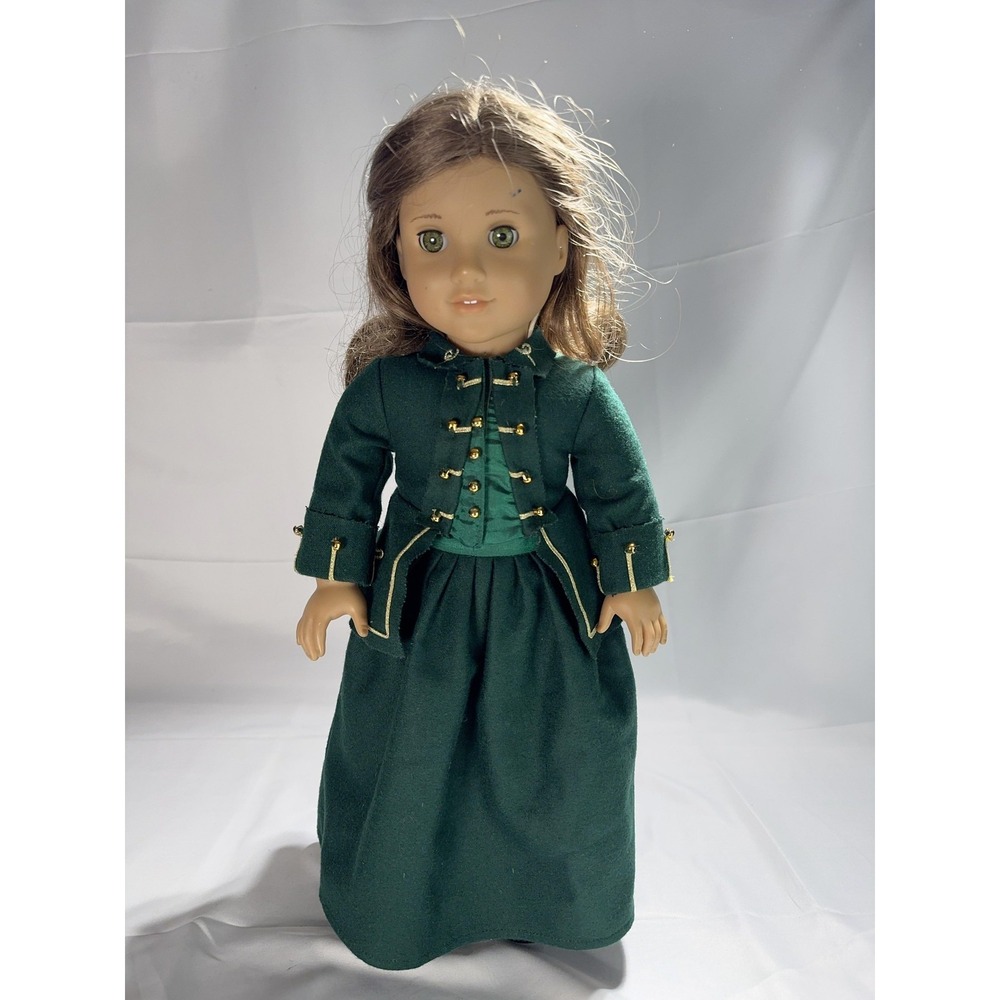 American Girl 18 In Doll Green Eyes Historical Rebecca Green Riding Habit